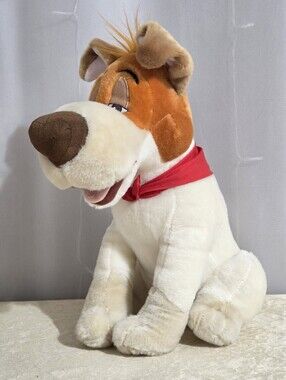 Disney Store Exclusive - Vintage Oliver & Company Dodger Plush Dog - 1988